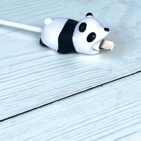 Panda Bear Design Phone Charger Cable Protector - Picture 2 of 2